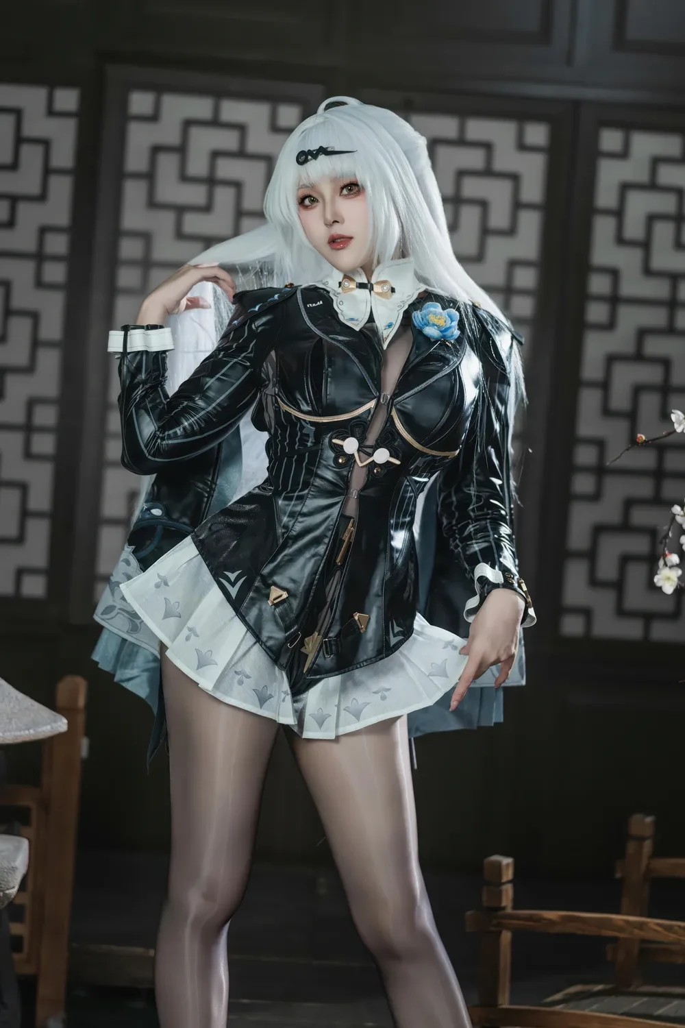 Natsuko Natsuko Blue Blue Line White Japanese Clothes - 99