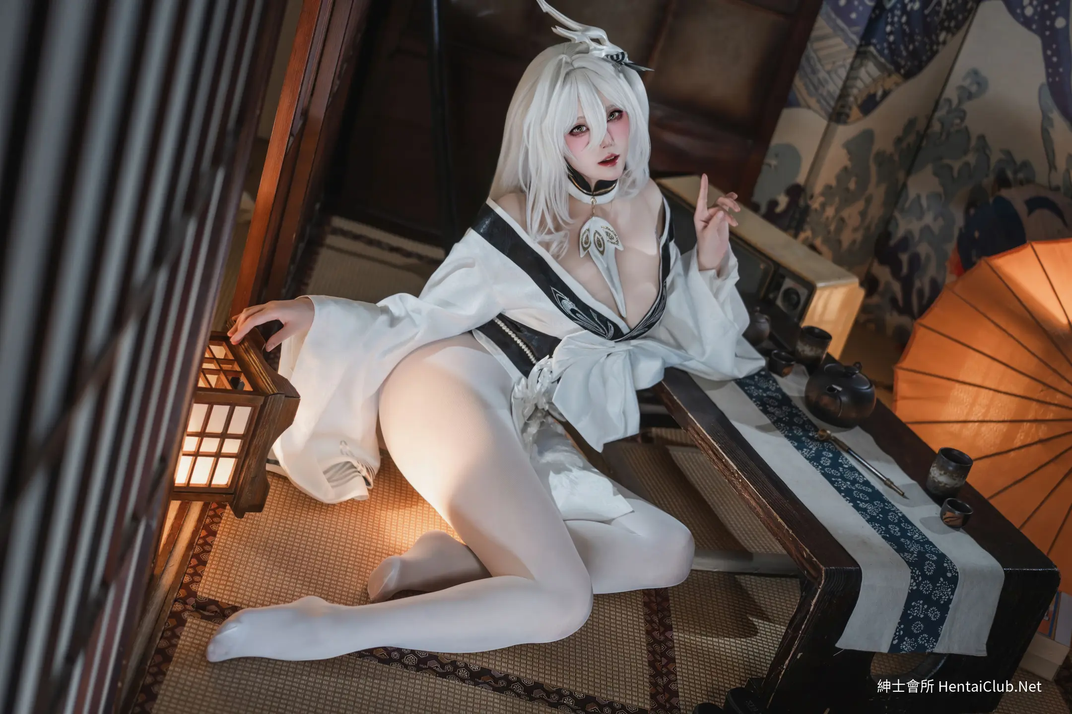 Natsuko Natsuko Blue Blue Line White Japanese Clothes - 73